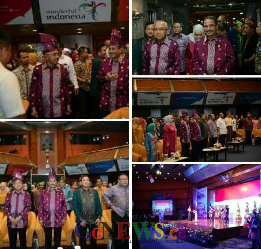 Menpar Arief Yahya Launching Calendar of Event Riau 2017 Riau Menyapa Dunia : Tanggal dan Bulan Jangan Sampai Diubah