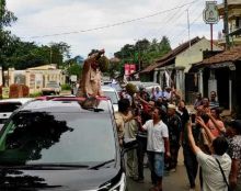 Saat Melintas di Serang Banten, Warga: Pak Prabowo Berhenti Sebentar, Ini Durian Buat Bapak!