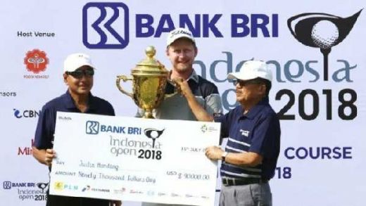 Justin Harding Tak Menduga Bisa Juara Golf Indonesia Open 2018