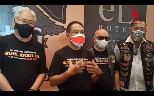Menpora Apresiasi Vaksinasi Bikers Moge HOG Anak Elang Jakarta Chapter