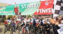 Ribuan Penggowes Padati Gedung Perundingan Linggarjati Ikuti Sepeda Nusantara