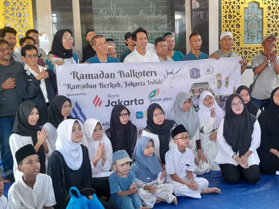 Balkoters Santuni Puluhan Anak Yatim di Kebon Sirih Sambut Idulfitri 1447 H