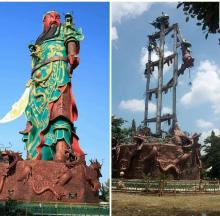 Patung Dewa Raksasa Roboh di Tuban, Dibangun Tahun 2016 dengan Anggaran Rp 1,5 Milar