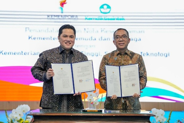 Menpora Erick MoU dengan Mendiktisaintek Brian, Sinergi Dukung Student Athlete dan Pengelolaan Fasilitas Olahraga