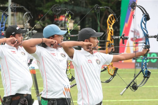 Timnas Panahan Putra Indonesia Hadapi Malaysia di Final Compound Beregu Putra