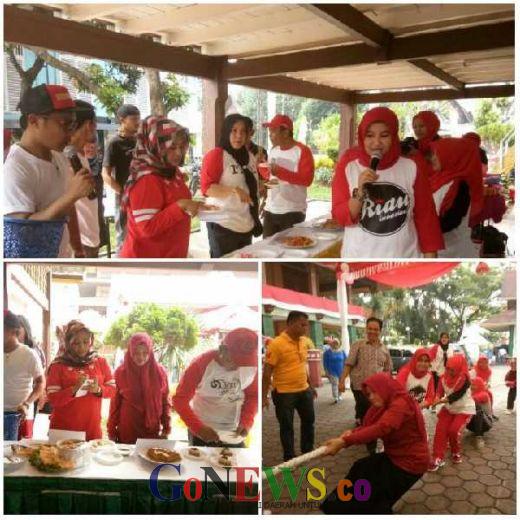 Lomba Rakyat dari Makan Kerupuk dan Jungkir Balik Adu Tarik Tambang Warnai HUT RI di Anjungan Riau TMII