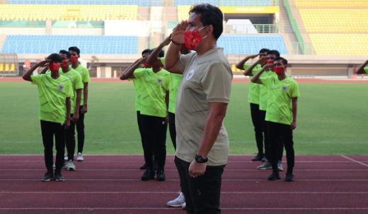 Timnas U 16 Indonesia Rayakan HUT Kemerdekaan RI ke-75