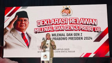 Di Deklarasi Relawan Probo 08, Iwan Bule Gaungkan Perintah Prabowo Subianto Jangan Menjelekkan Calon Lain