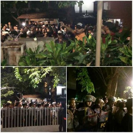 Masih Bertahan di Depan Kantor YLBHI Jakarta, Massa Paksa Mau Masuk Gedung