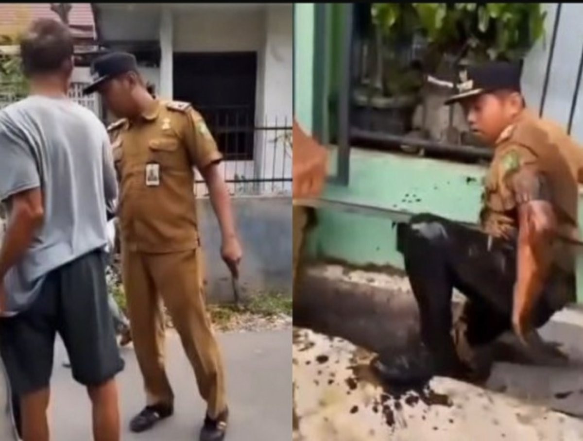 Cekcok Saat Bongkar Polisi Tidur, Warga Dorong Lurah hingga Terjatuh ke Parit
