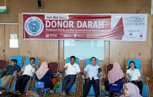 Genap 20 Tahun, Ikatan Keluarga Batak Riau Rame-rame Nyumbang Darah