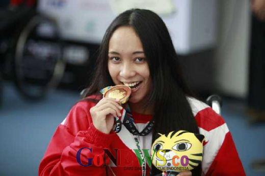 Alhamdulillah... Gadis Kelahiran Pekanbaru Ini Raih Emas Pertama di ASEAN Para Games 2017
