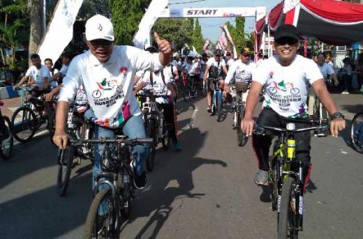 Gowes Pesona Nusantara Ngawi Dukung Hari Bersepeda Nasional