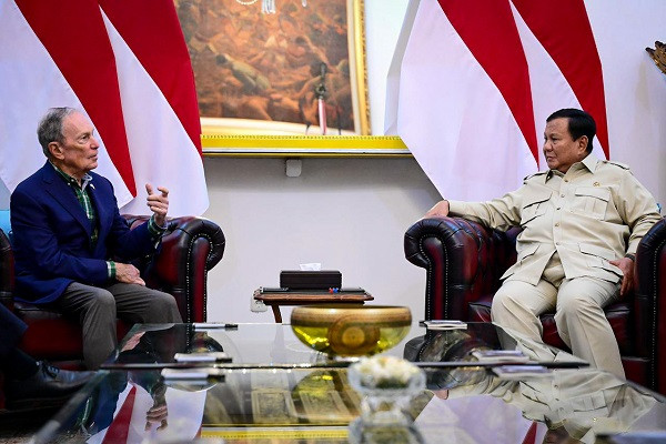 Presiden Prabowo Bertemu Michael Bloomberg, Ini Yang Dibahas