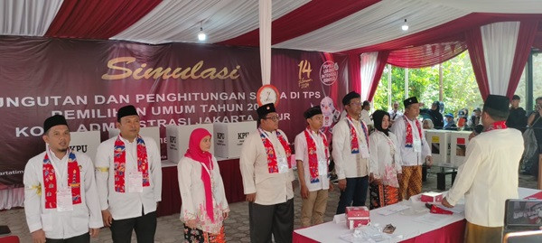 Matangkan Persiapan Pemilu 2024, KPU Jakarta Timur Gelar Simulasi Tungsara