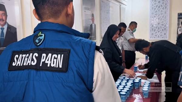 Petugas Lapas Cilegon Kena Sasaran Tes Urine Dadakan