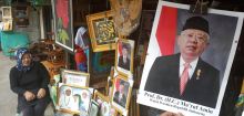 Akui Sulit Jual Poster Jokowi dan Maruf Amin, Pedagang di Kalsel: Sepi Pembeli