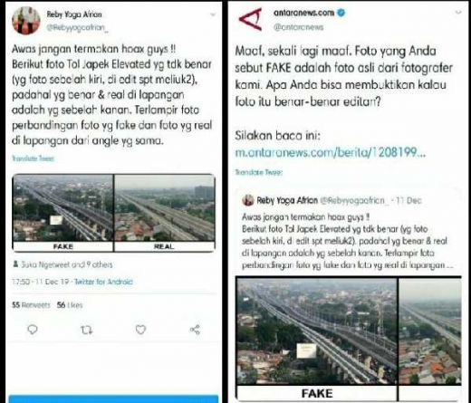 Bikin Hoaks Teriak Hoaks, Pendukung Jokowi Kena Tampar Kantor Berita Antara