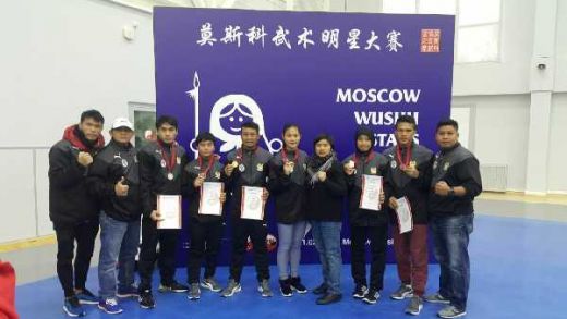 Tim Wushu Indonesia Raih 3 Emas, 2 Perak, dan 1 Perunggu di Rusia