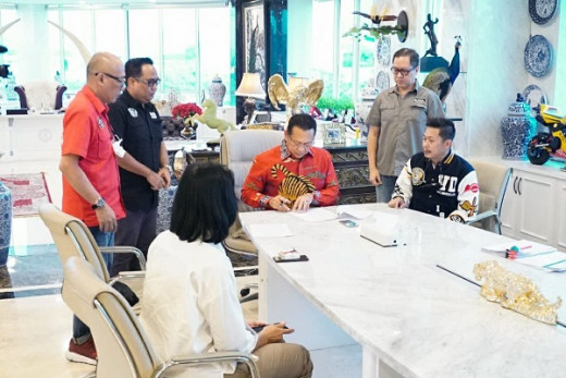 Bamsoet Tandatangani Kerjasama Pengembangan Black Stone Garage - IMI Lounge