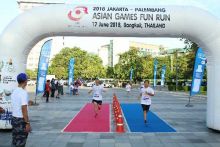 Menteri Pariwisata dan Olahraga Thailand Ikut Asian Games 2018 OCA Fun Run