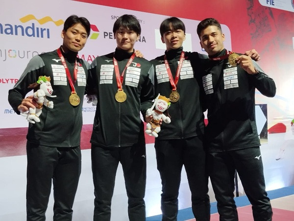 Beregu Sabel Putra Jepang Sumbang Emas Ketiga