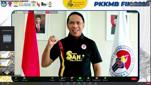 Senam SAH Virtual Kemenpora dan Unes 2021 Catat Rekor MURI