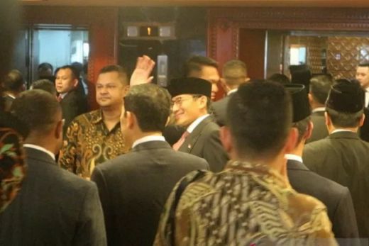 Tiba di Kompleks Parlemen, Sandiaga Harap Pelantikan Jokowi-Maruf Lancar