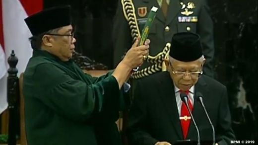 Ini Bunyi Sumpah Jokowi dan Maruf Amin sebagai Presiden-Wakil Presiden 2019-2024