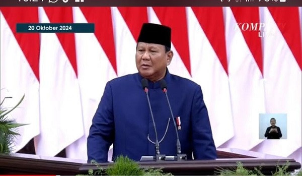 Ini Isi Lengkap Pidato Presiden RI ke-8 Prabowo Subianto
