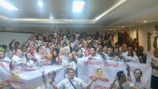 Klaim Wakili Kaum Buruh, Puluhan Orang di Kepulauan Riau Deklarasi Dukung Jokowi