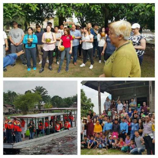 Dongkrak Wisata MICE di Riau, Explore Riau Community Ajak Bule USA dan Singapura Malala di Pelalawan