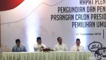 Prabowo-Sandiaga Dapat Giliran Pertama Ambil Nomor Urut