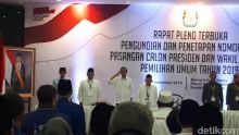 Jokowi-Maruf No 1 Prabowo-Sandiaga No 2, Ini Hasil Undian Nomor Urut Capres Cawapres Pilpres 2019