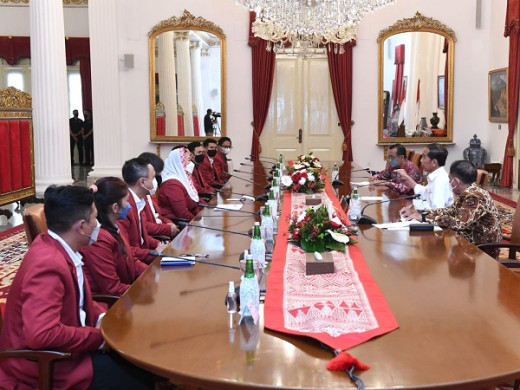 Pengurus FPTI Laporkan Kesiapan Kejuaraan Dunia Panjat Tebing Kepada Presiden Jokowi