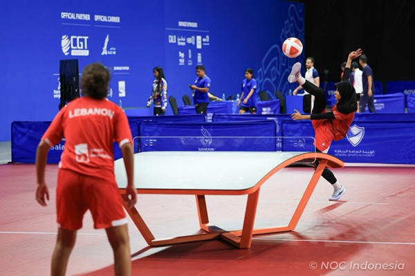 Atlet Teqball Putri Indonesia Melaju ke Semifinal