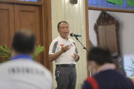 Jelang Event Internasional, Menpora Amali Motivasi Atlet Pelatnas NPC