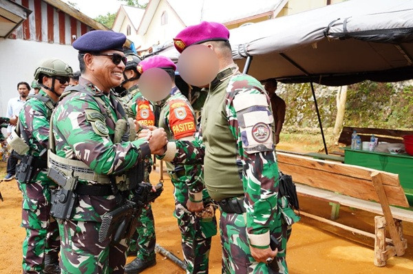 Komandan Pasmar 3 Kunjungi Pos Satgasmar Pamtas RI–PNG di Maybrat