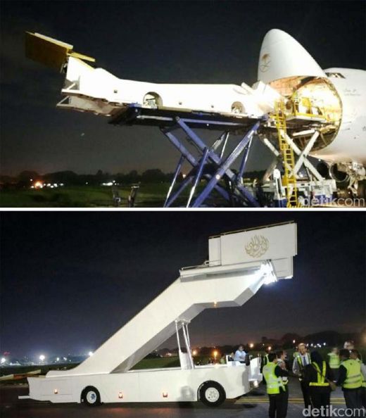 2 Tangga Pesawat Didatangkan dari Saudi Arabia, Khusus untuk Sambut Raja Salman