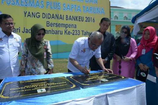 Resmikan Puskesmas Tenayan Raya, Gubernur Riau Minta Manajemen Tingkat Layanan Kesehatan