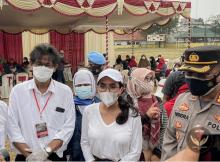 Gandeng Polres Metro Bekasi, Laskar Juang Kesehatan RDP Geber 1.000 Vaksin per Hari
