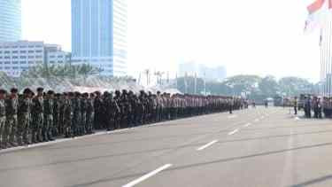GoNews.co Aparat kepolisian bersiaga di