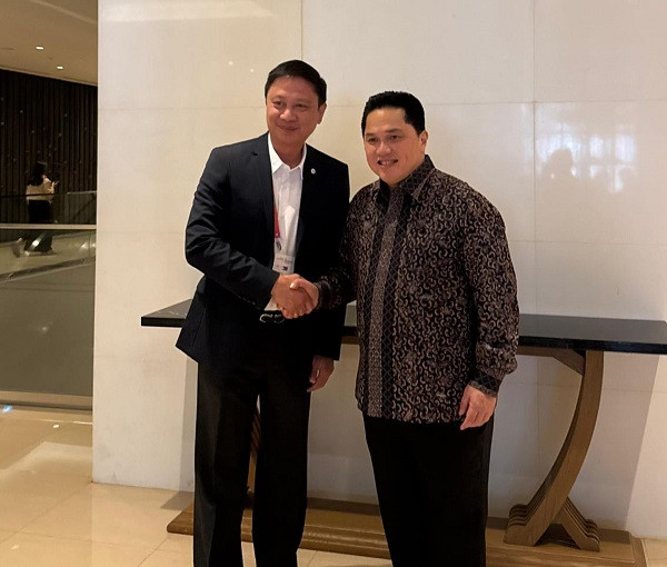 Menpora Erick dan Ketua Komisi Olahraga Filipina Bahas SEA Games Pertandingkan Cabor Olimpiade