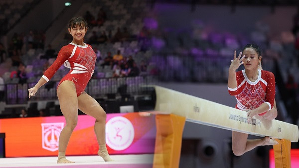 Gymnast Salsabilla dan Alarice Merasa Terhormat dan Bangga