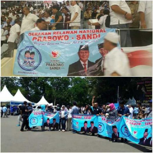Wow, Ribuan Relawan Prabowo-Sandi Termasuk dari Riau, Tumpah Ruah di Istora Senayan