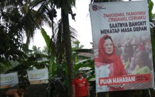Baliho Puan di Lokasi Bencana, Citra Negatif di Mata Publik