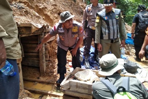 Pasca Banjir Bandang di Lebak, Puluhan Lubang Tambang Emas Disegel Polisi