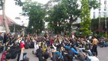 Ancam Geruduk Jakarta, Mahasiswa Ampera Tangerang Demo Tolak PPKM Level 4