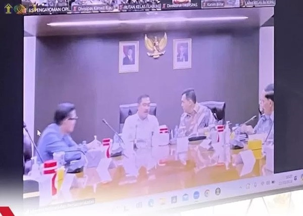 Arahan Virtual Menteri Imigrasi dan Pemasyarakatan