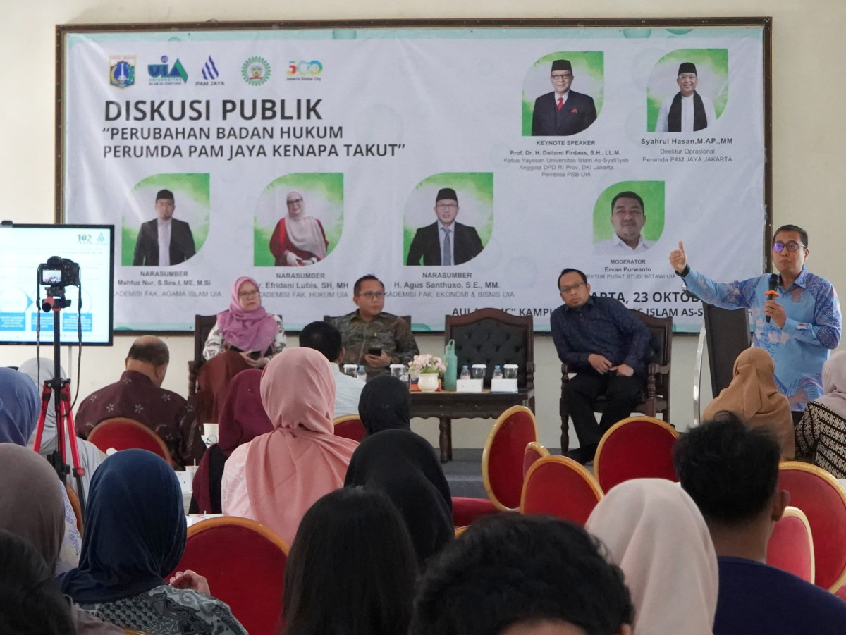 PAM Jaya Bahas Perubahan Badan Hukum Bersama Akademisi UIA
